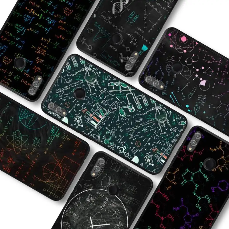 

Physics Chemical Mathematics Phone Case For Huawei honor 10Lite 10i 20 8x 10 Funda for Honor 9lite 9xpro Back Coque