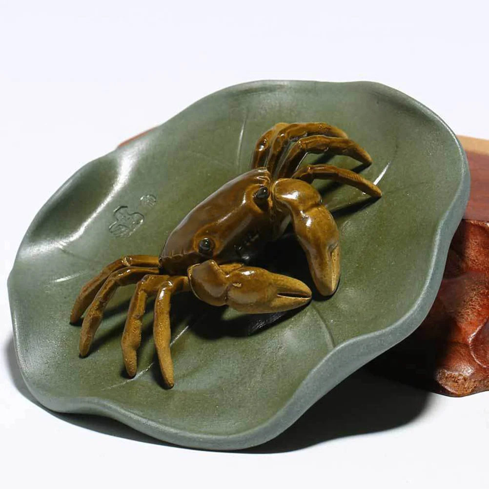 

Меняющий цвет Краб лотоса, чай, листья лотоса, краб, украшения, чай, кунг-фу, чайные аксессуары