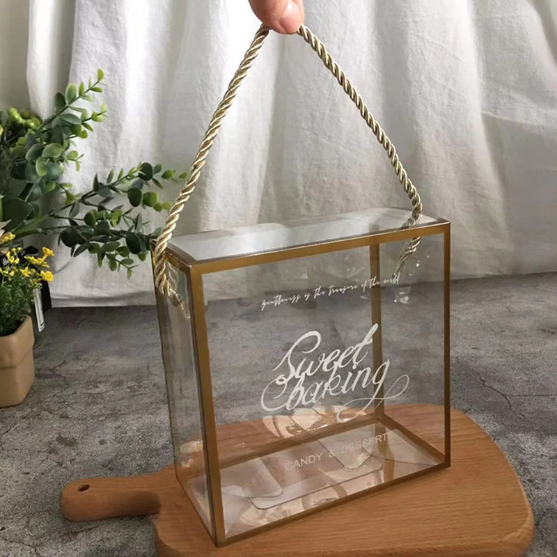 

5 шт. коробка для конфет, Подарочная коробка, прозрачное окно из ПВХ, для самостоятельной сборки, украшение на Рождество, Новый Год, свадьбу, вечеринку, подарочная упаковка