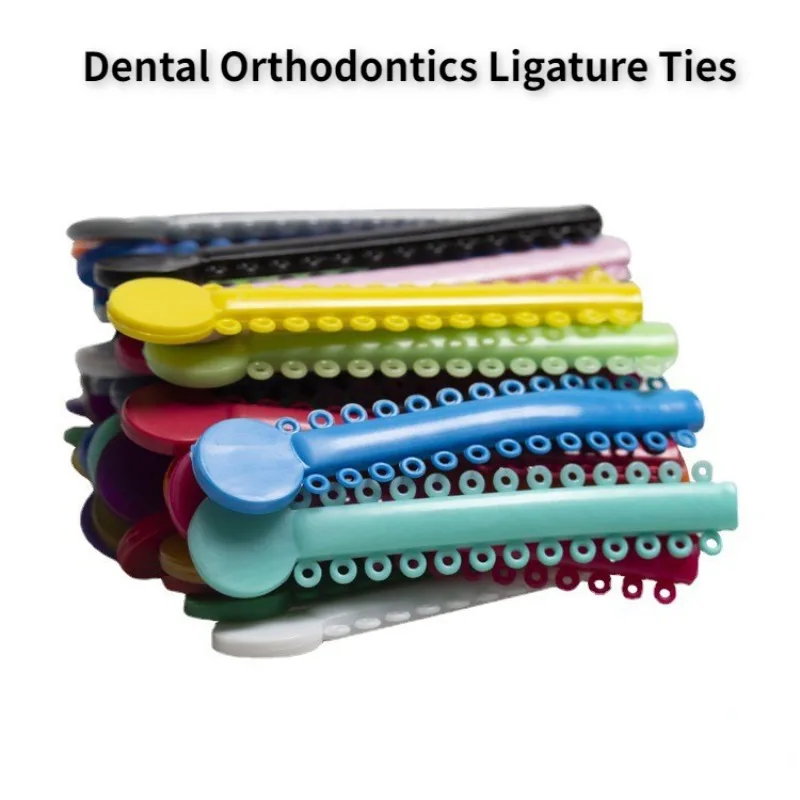 

40PCs Dental Orthodontics Ligature Ties Elastic Rubber Dentistry Band Teeth Rings Oral Care Braces Brackets Ortho Accessory New