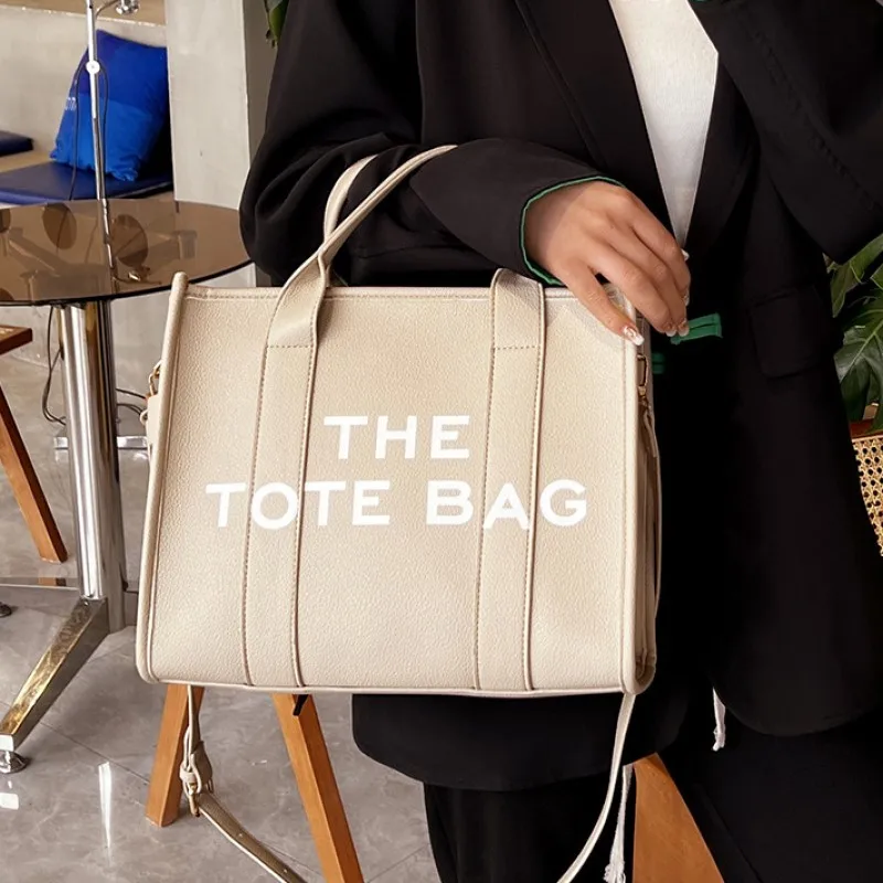 Women's Casual Shoulder Simple Letter Print Satchel Zipper All-Match Bag