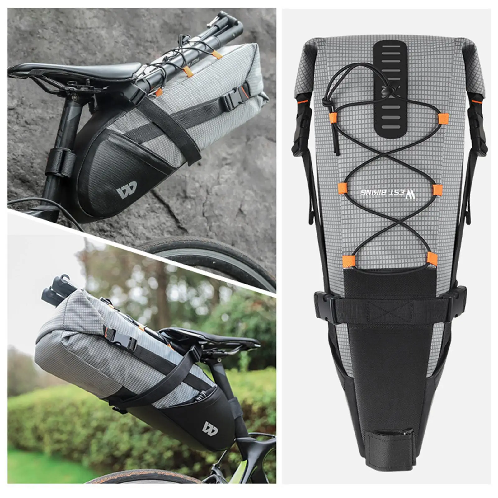 

Водонепроницаемая Светоотражающая Сумка-седло с быстроразъемным складным ремешком