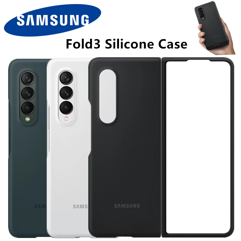 

100% Original Samsung Galaxy Z Fold3 5G Silicone Case For Fold 3 Cover,EF-PF711