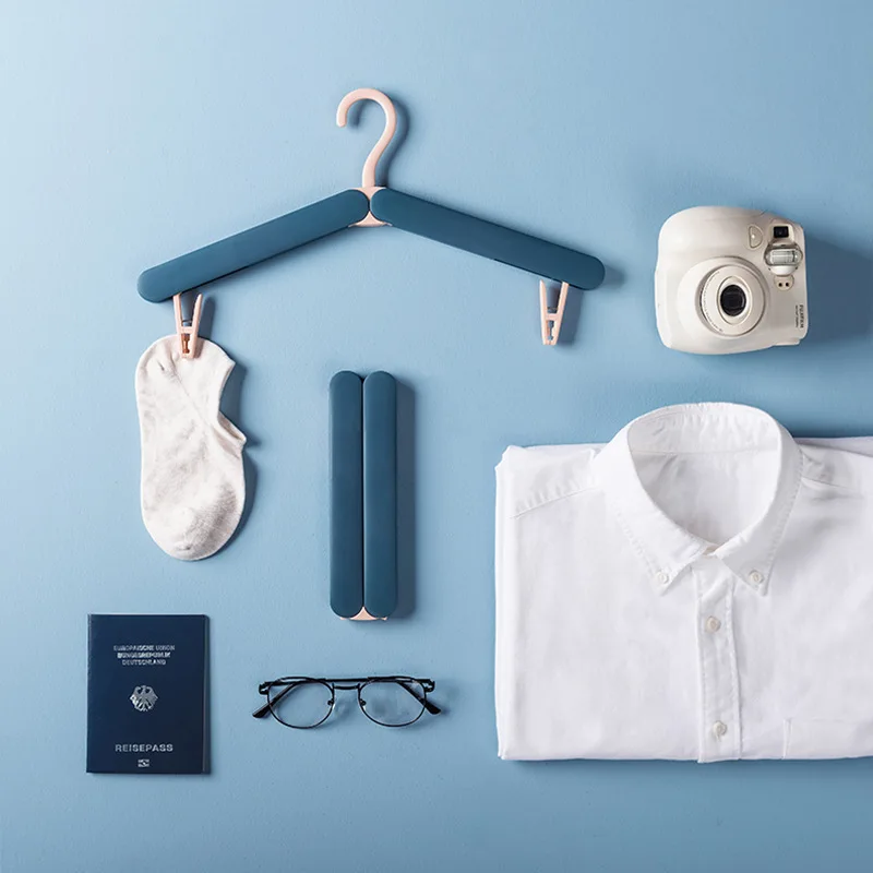 

Складная вешалка для одежды для путешествий, крючок с зажимом для бизнеса и игры, портативная вешалка для носков, сушки нижнего белья