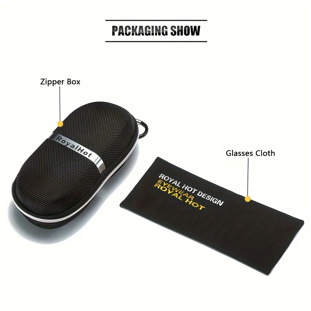 Поляризованные солнцезащитные очки RoyalHot унисекс круглые модные с защитой от UV400