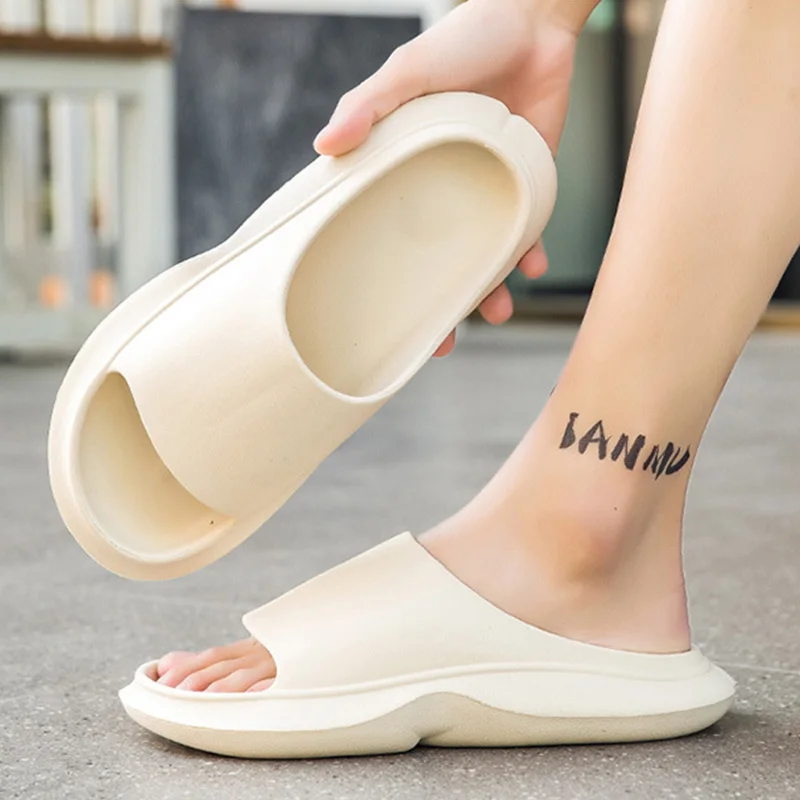 

Шлепанцы для мужчин и женщин, Эва, сандалии на толстой подошве, Нескользящие, летняя пляжная обувь, сланцы для дома и улицы