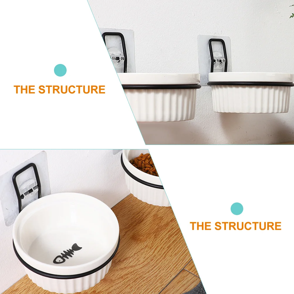 Настенная полка для кормления удобное крепление миски домашнего питомца