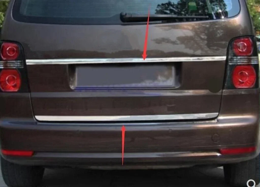 Нижняя крышка задней двери молдинговая накладка отделка из нержавеющей стали