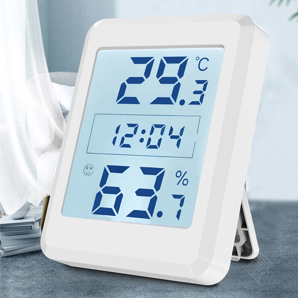 

Умные датчики температуры и влажности для дома и дома, индикатор температуры и влажности в помещении, отображение даты и недели с подсветко...