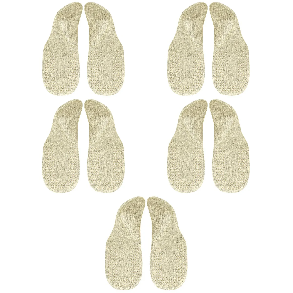 5 Pairs  Clear Shoes Heels of Practical Self-adhesive Shoe Heel Insole High Heel Arch Cushion Comfortable Gel Insoles