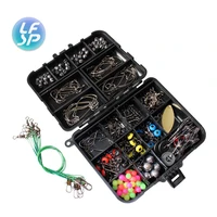 241 pcsbox fishing tackles box accessories kit set with hooks snap sinker weight for carp bait lure ice winter accessoires