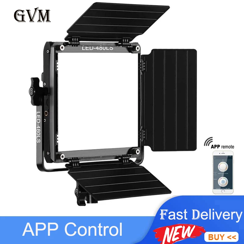 Ламсветильник GVM 480LS для профессиональной фотосъемки Led прожектор правой лампы с