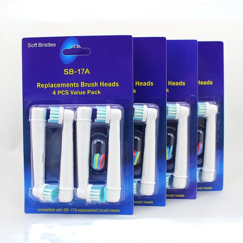 

4pcs for Oral B Toothbrush Heads Sensitive Clean SB-17A Free shipping