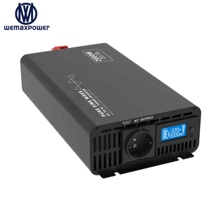 

DC AC Inverter for Home/Car appliances 12V 24V 48V DC To 220V AC Pure Sine wave Power Inverter 2000W