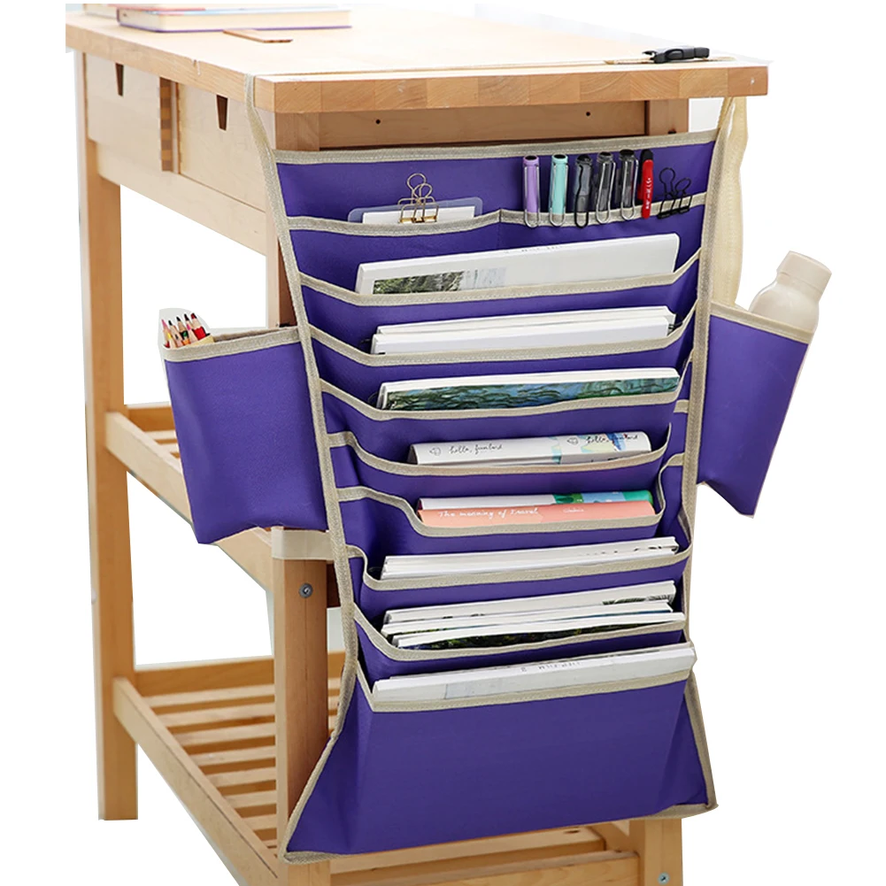 

Multifunctional Adjustable Oxford Cloth Container Saving Space Organizer Storage Bag Desk Fashion Hanging Type Classroom