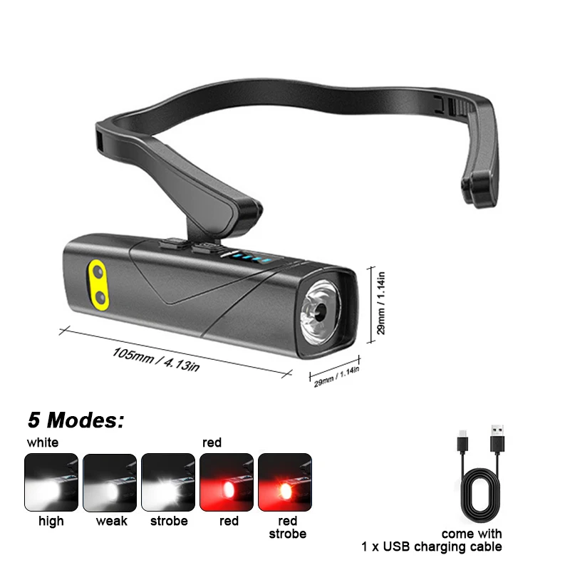 

Zeorx Ушной налобный фонарь 1000 люмен 5 режимов