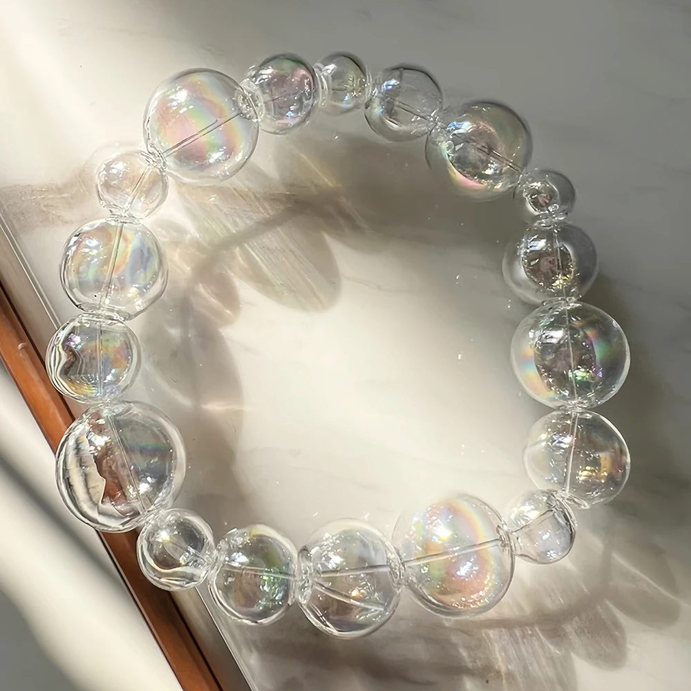 Lucia Crafts 4/6/8/10/12 мм AB цвет свободные круглые прозрачные бусины-разделители для DIY