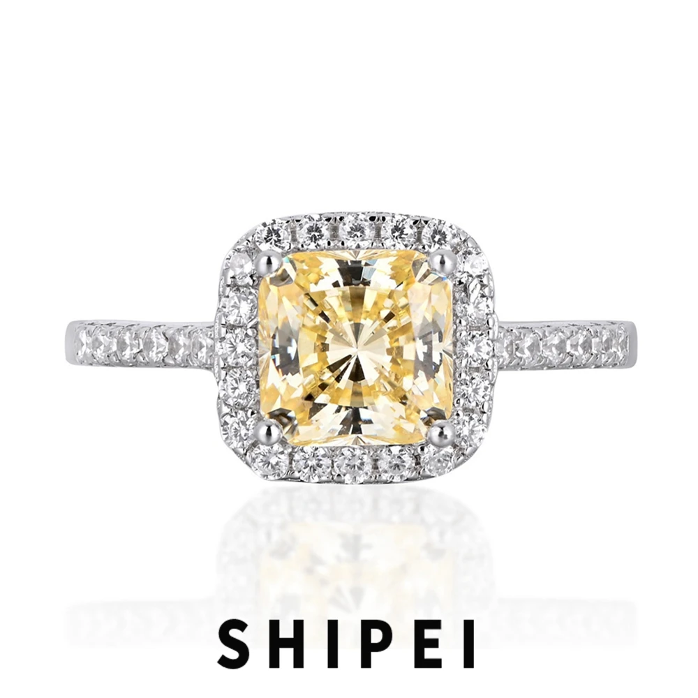 

Шипей классический твердый Искусственный драгоценный камень, цитрин, Белый сапфир, розовый сапфир, обручальное кольцо, ювелирные изделия