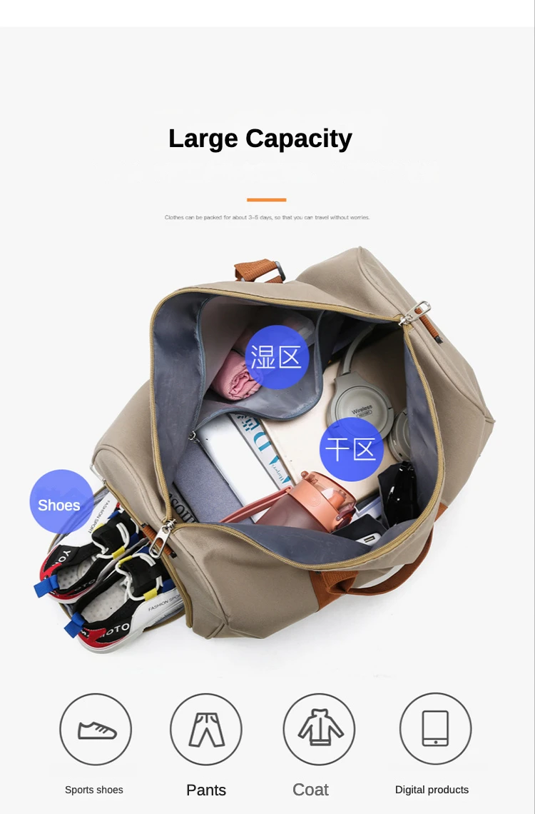 Gym Bag Fitness Bag Large Capacity Outdoor Portable Waterproof Bag Yoga Duffle Handbags Travel Bag Men Women