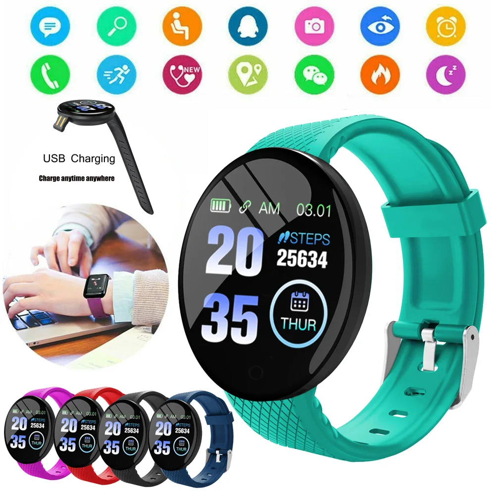

Smart Watch Sports Pedometer Men Women Fitness Tracker Blood Pressure Monitoring SmartWatch For Android IOS