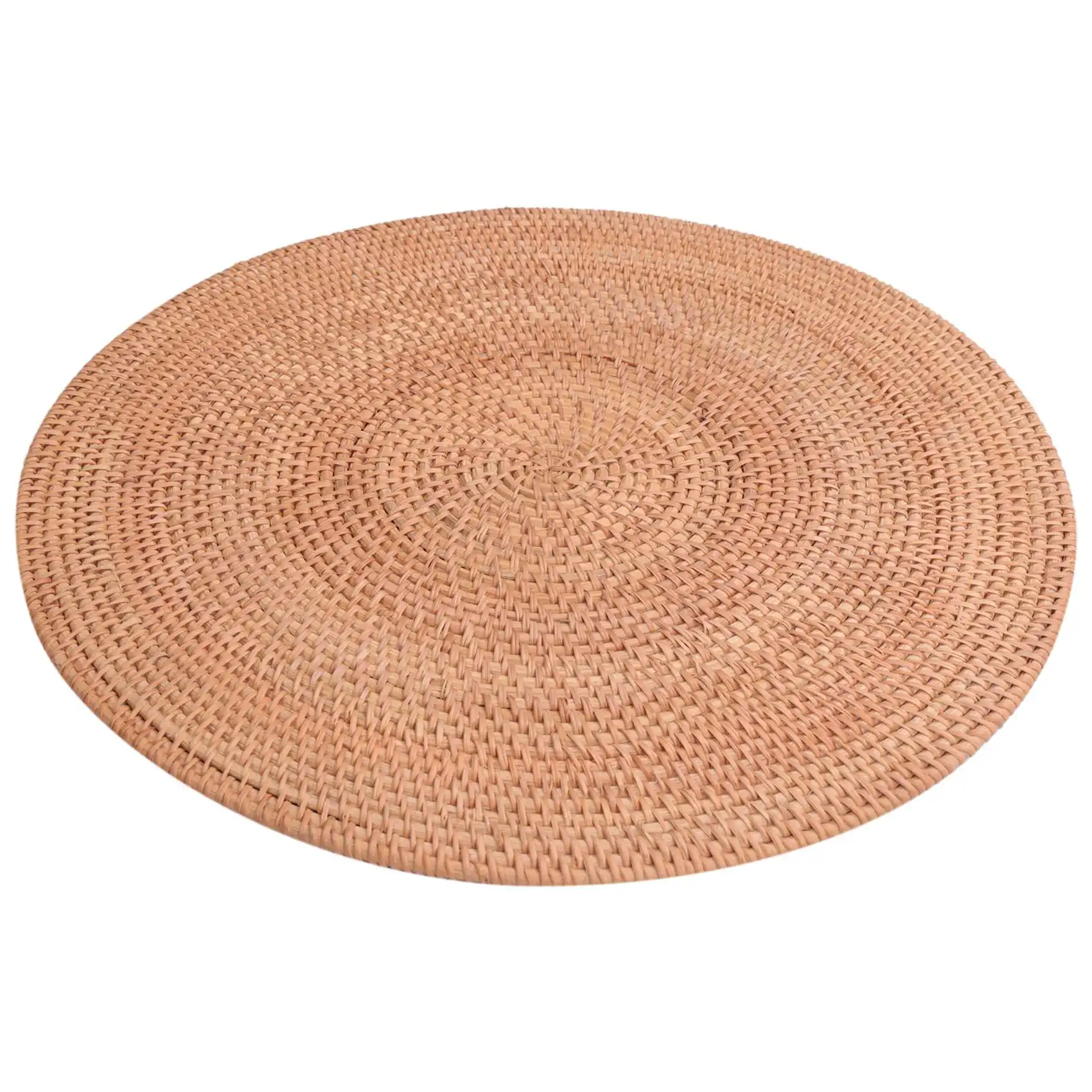 

Rattan Woven Placemats,Table Mats,Non Slip Heat Resistant Place Mat,Wicker Placemat,Trivets for Hot Dishes Round,40cm