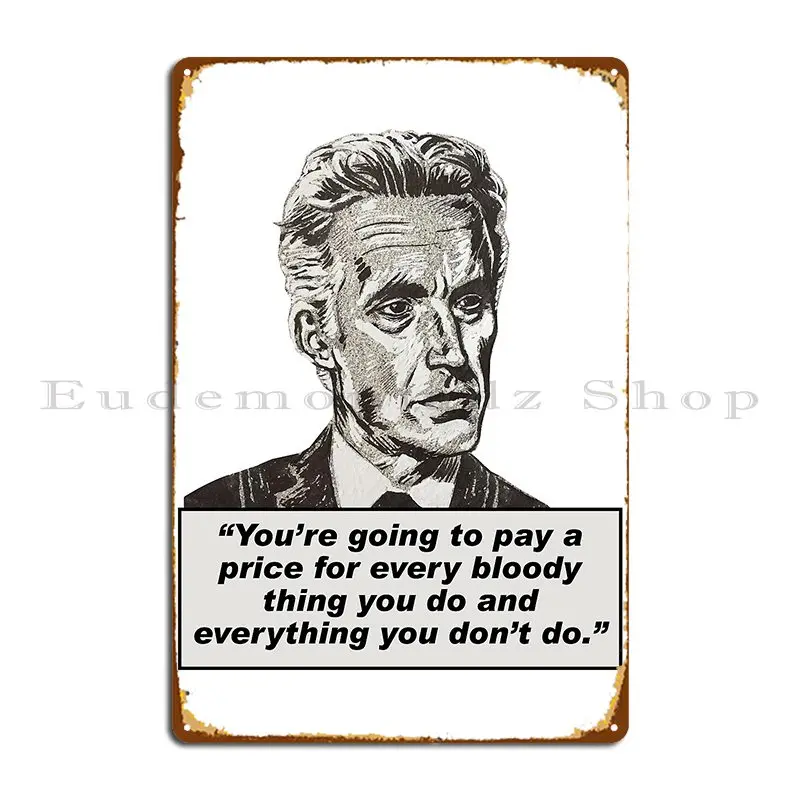 Иордания Питерсон Цитата 1 Masterpieceart металлический знак ранняя печать клуба кухни