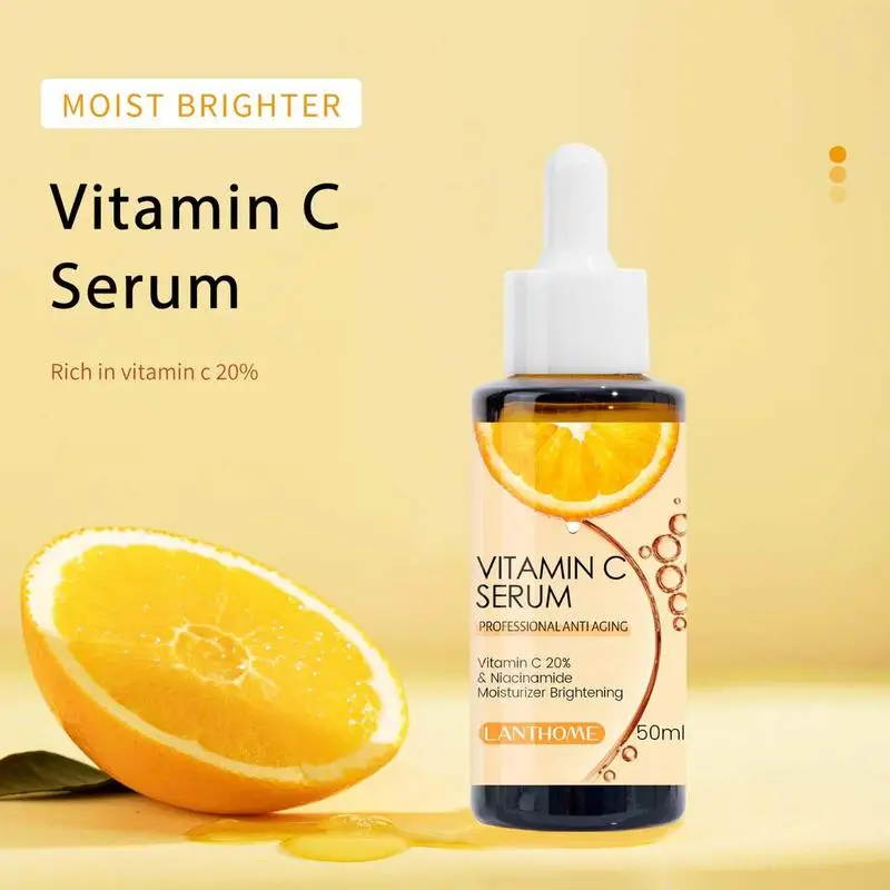 

Natural Vitamin C Serum Original For Face Dark Spot Whitening Brighten Moisturizing VC Essence Vit For Stretch Mark 1.75 Fl Oz