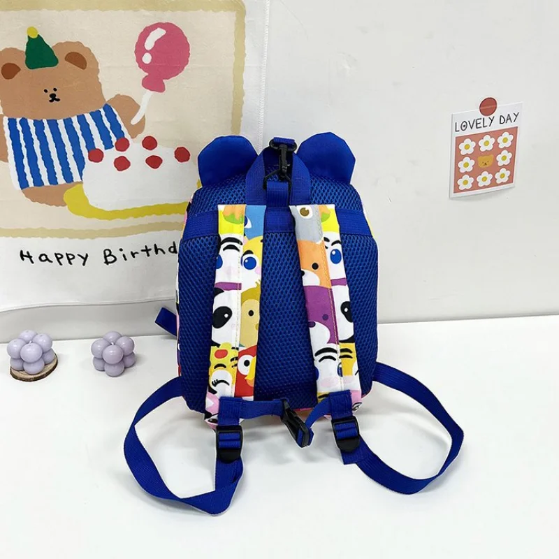 Cartoon Animal Print Children's Mini Backpacks Kids Cute Print Bags Fashion Anti Lost Harness Bag Boy Girl Kindergarten Bags