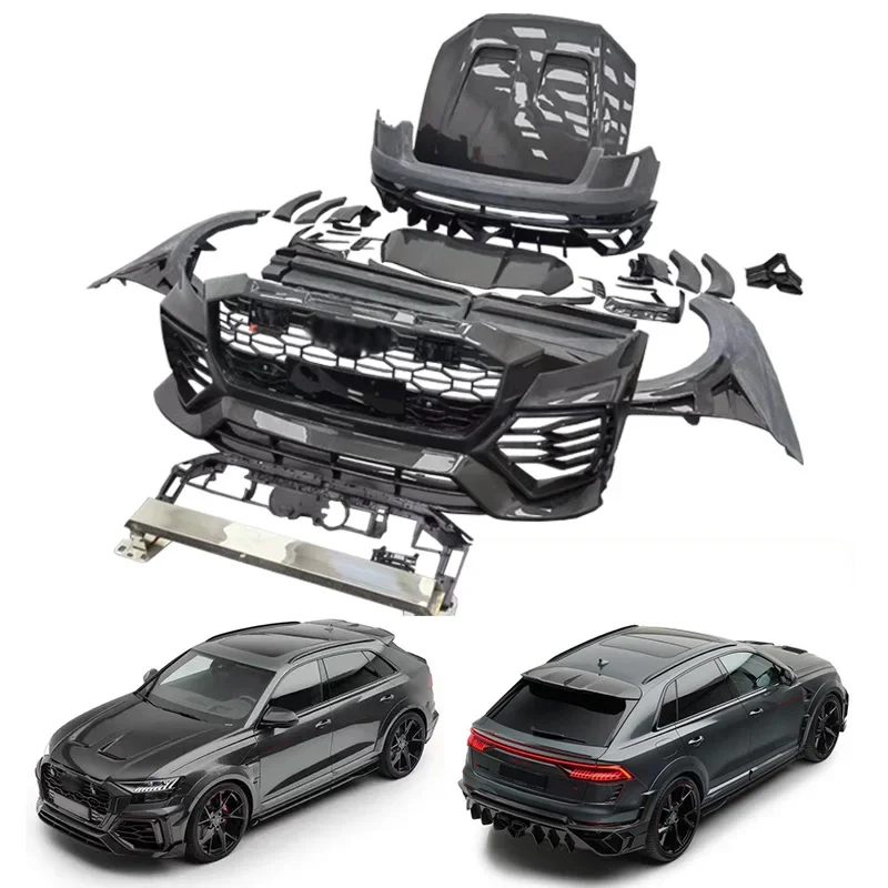 Подходит для Audi RS Q8 подтяжка лица mansoy сухой обвес из углеродного волокна передний