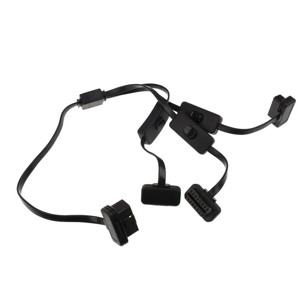 

OBDII Splitter Extension Cable,II 16 Pin Female to Male Extender