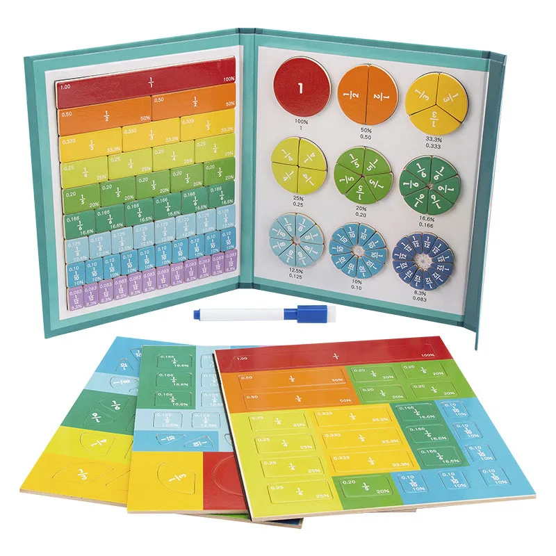 Магнитные Деревянные Развивающие Игрушки Для Детей Обучающие Математике Набор