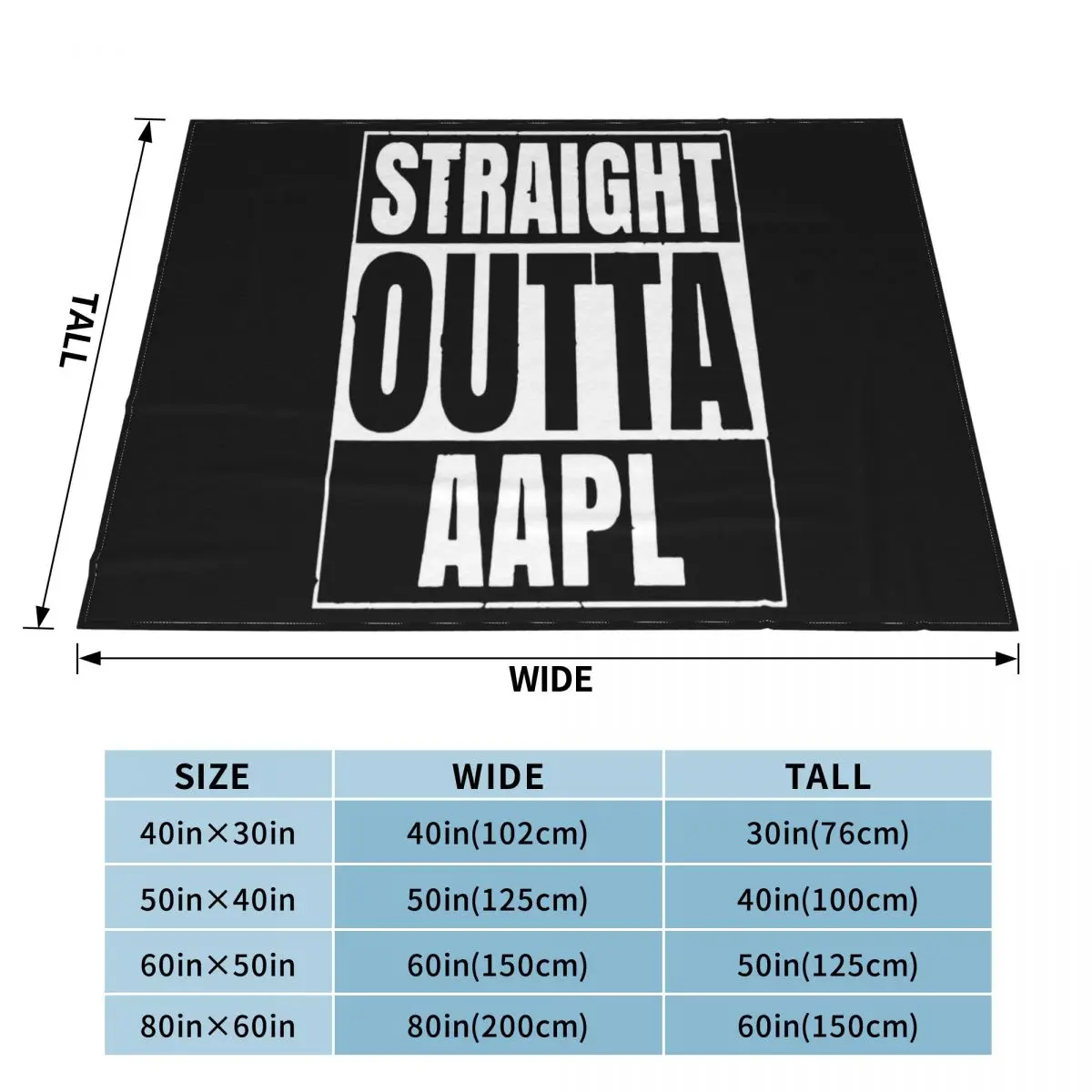 Straight Outta Aapl Stock креативный дизайн крутой популярный стиль индивидуальный