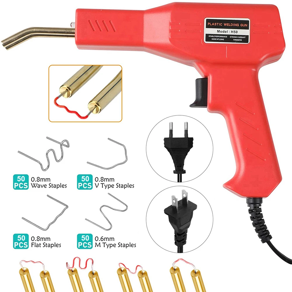 Новый пастический сварочный пистолет горячий степлер аппарат паяльник для
