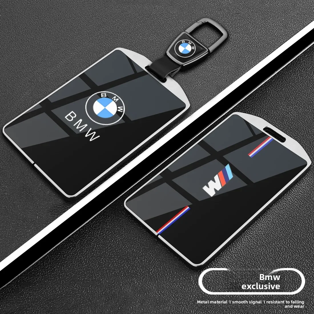 Фото Металлический чехол-брелок для автомобильной NFC-карты/ключа BMW 1, 3, 5, 7, 8 серий, X1, X3, X5, X6, X7, F30, G20, F34, F31, G30, G01, F15, I3, M4, 535le №2