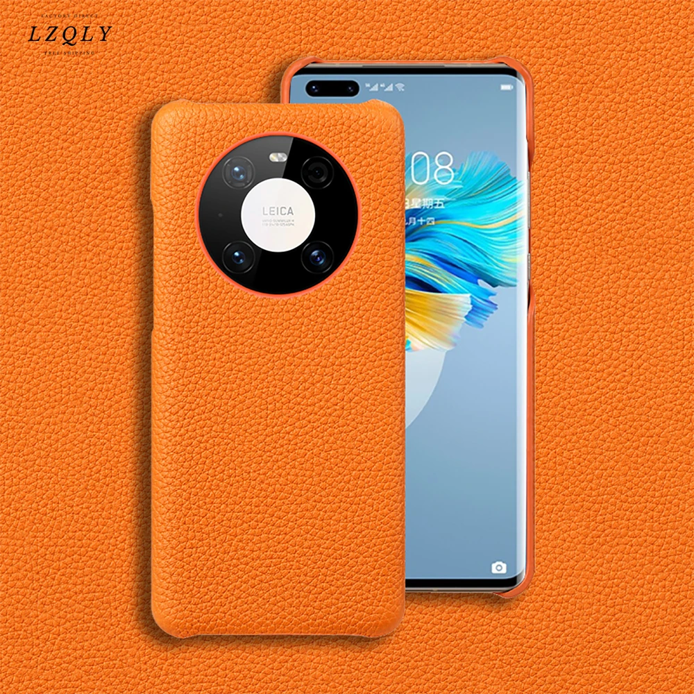 

Langsidi Genuine Leather Case for Huawei P50 Pro P40 P30 Lite Leather Cover for Huawei Mate 40 Pro 30 20 Honor Magic 3 V30 Pro