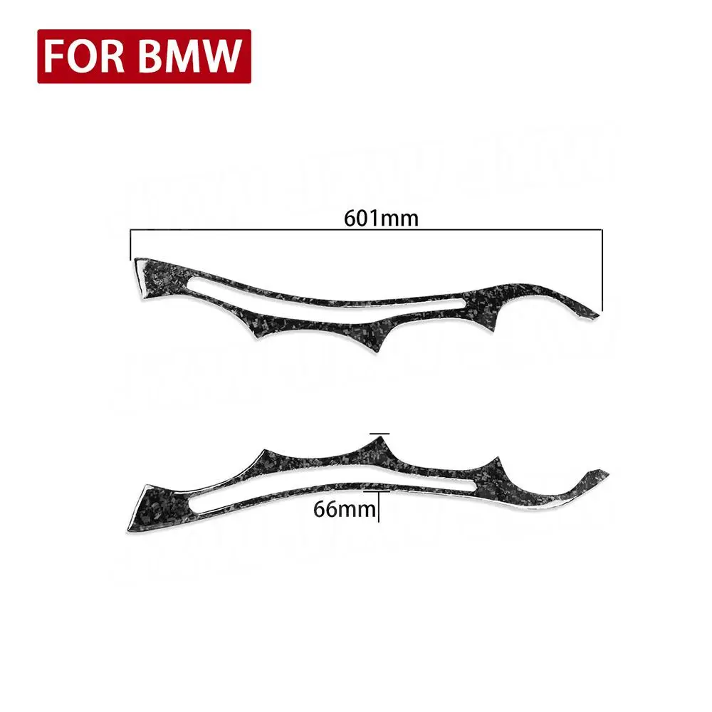 2 шт./компл. чехлы для передних фар бровей фары из углеродного волокна BMW E60 5 серии