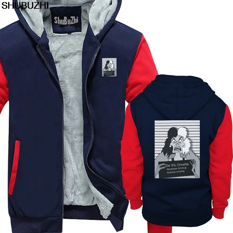 Толстовка Cruella Mugshot теплая куртка с изображением далматинской собаки хипстерская