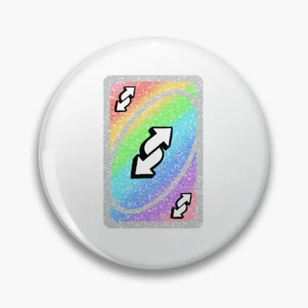 Y2K Uno обратная Карта Радуга Мягкая Кнопка булавка Воротник Женский Декор на