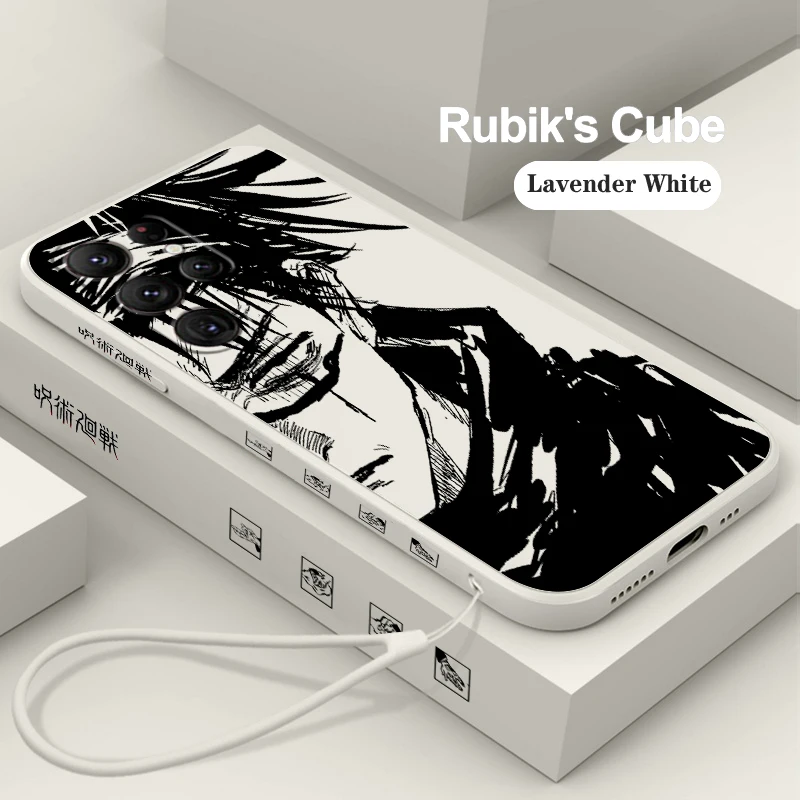 

Jujutsu Kaisen Anime Comics Phone Case For Samsung Galaxy S23 S22 S21 S20 FE S10 Plus Lite Ultra 4G 5G Liquid Left Rope Cover