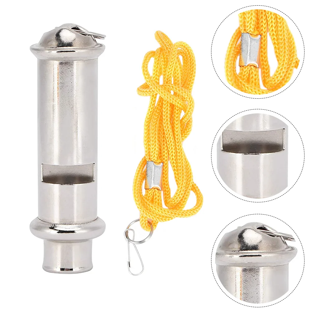 

3pcs Stainless Steel Whistle Birld Whistle Emergency Whistle (Silver, Yellow)