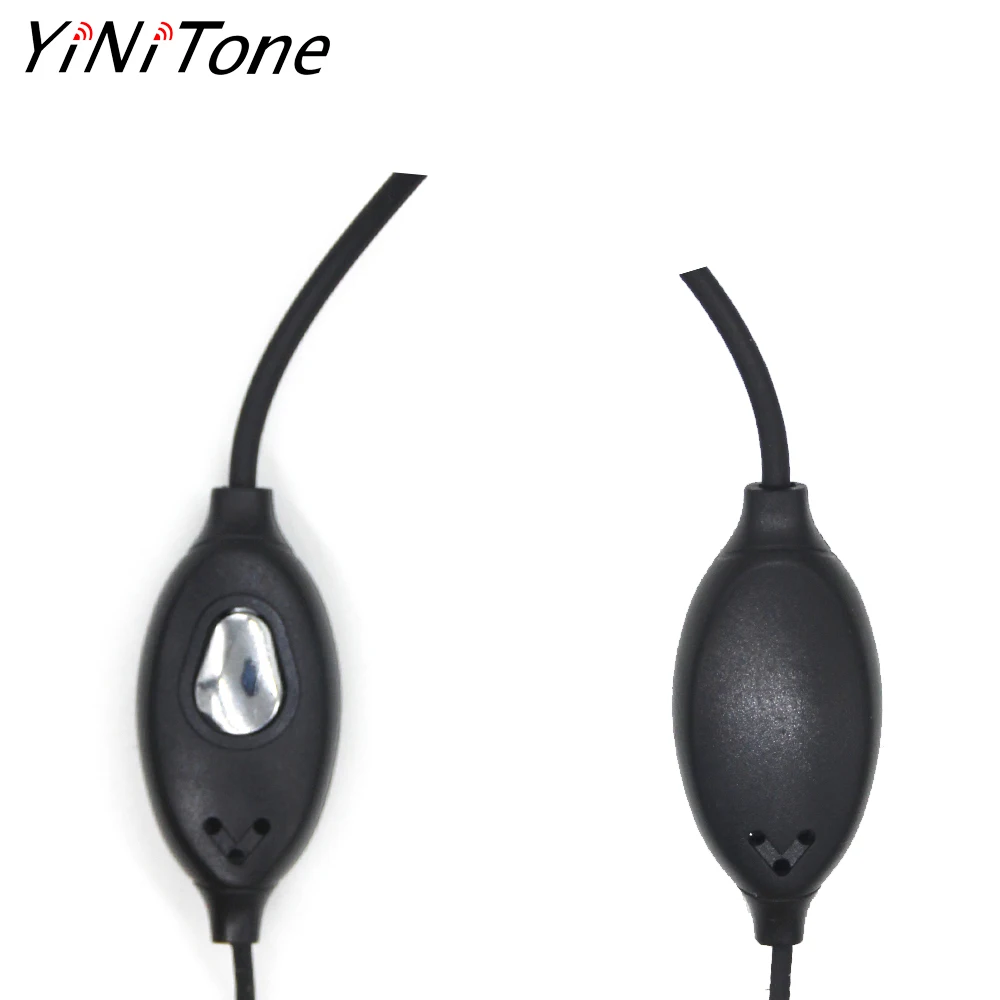 2PCS PTT Mic headphone Walkie Talkie Earpiece baofeng headset for UV-5R UV-5RE UV-6R BF-888S ksun Kenwood CB Two Way Radio