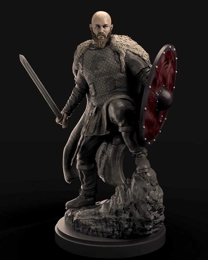 

1/24 75mm 1/18 100mm Resin Model Kits Viking Warrior Figure Sculpture Unpainted No Color RW-577