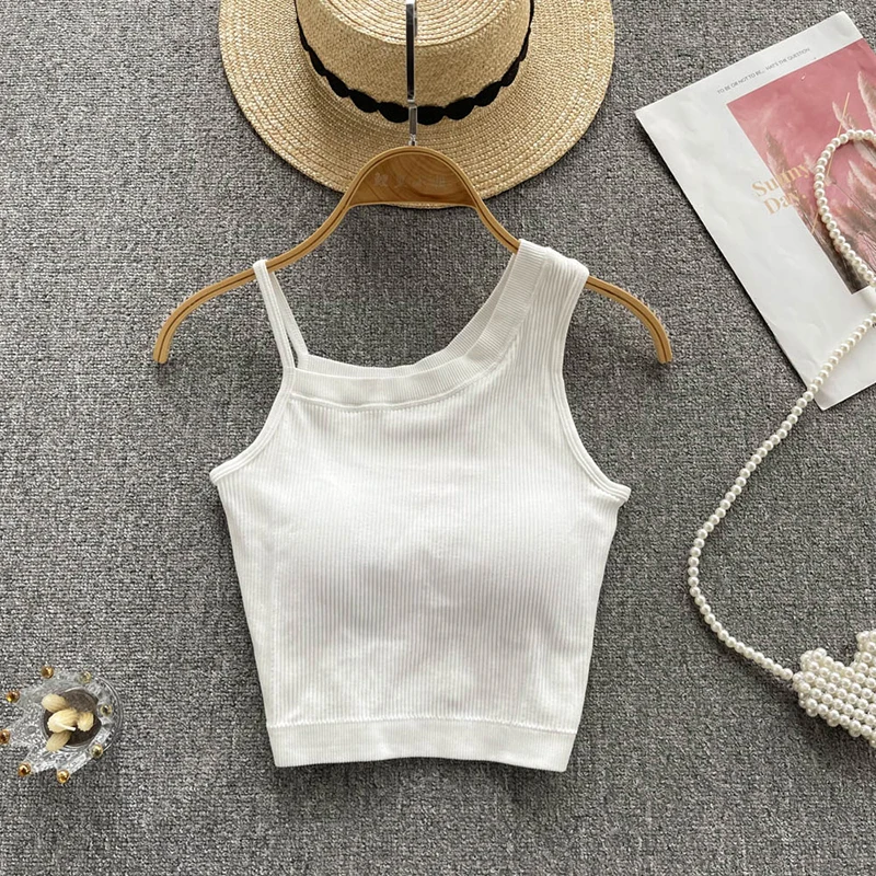 

Hbenna Crop Top Women Side Bandage Party Sexy Laceup Cut Out Tank Top Women Asymmetry Hem Slim Camis Summer Clubwear Streetwear