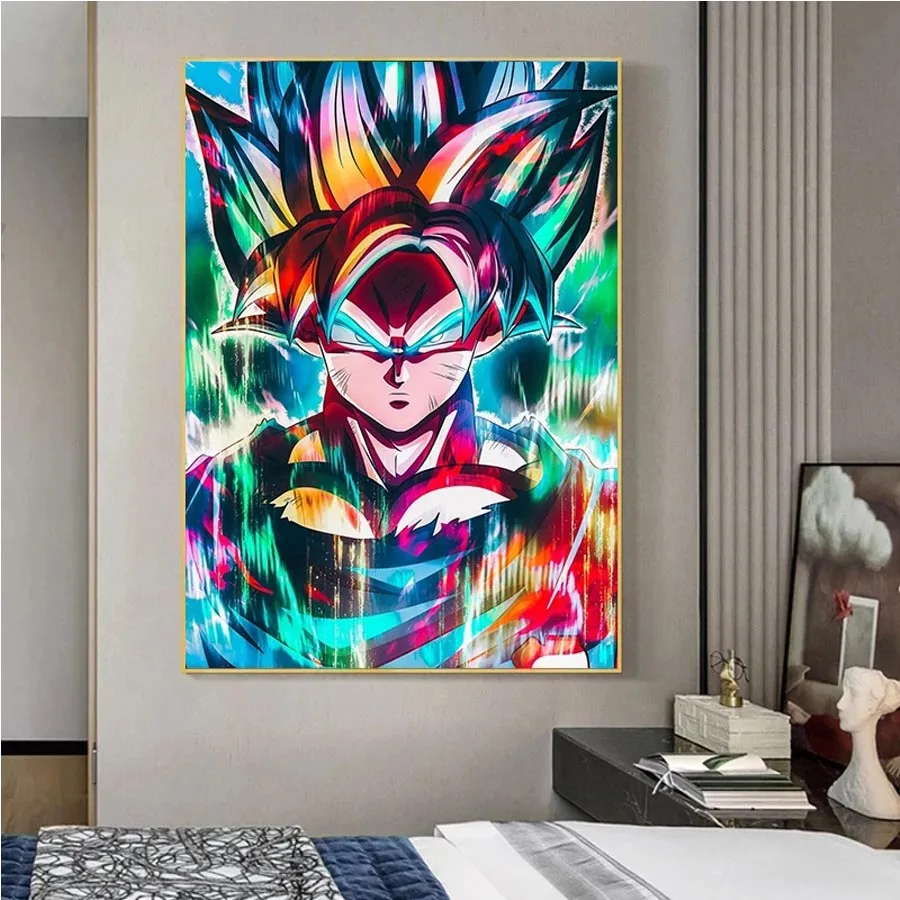 

Graffiti Dragon Ball Goku Diamond Embroidery DIY 5D Diamond Painting Cross Stitch Kits Rhinestone Cuadros for Living Room Decor
