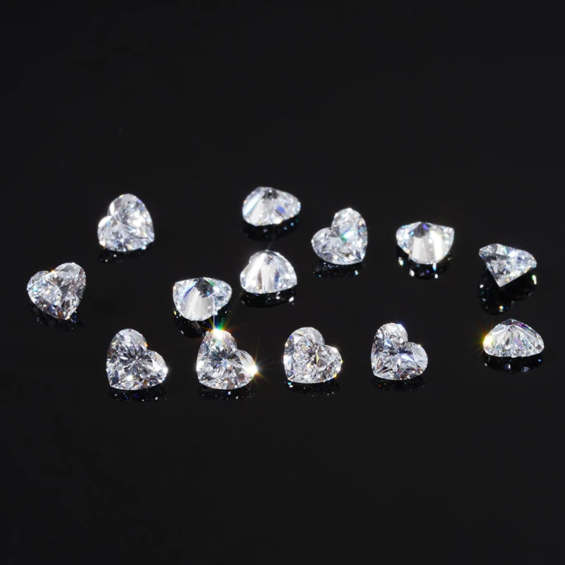 Лабораторные бриллианты с выращенным сердцем оптовая цена свободные белые