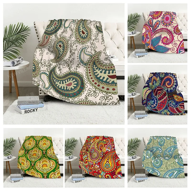 

Plaid sofa for Knee blankets warm winter bed cover throw blanket Decor boho warm fleece Nordic Vintage mandala Soft and hairy