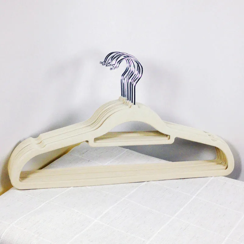 10 шт./лот высококачественная бархатная вешалка для сушки органайзер гардероба