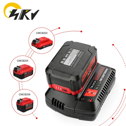 CMCB201 20 В V20 Зарядное устройство для литиевого электроинструмента для мастера CMCB202 CMCB204 CMCB209 Вилка европейского или американского стандарта на выбор