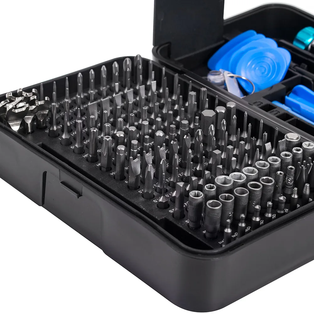 Precision Screwdriver Set 170 In 1 S2 Magnetic Torx Screw Bits Kit Computer Mobile Phone Disassembly Repair Household Hand Tools |