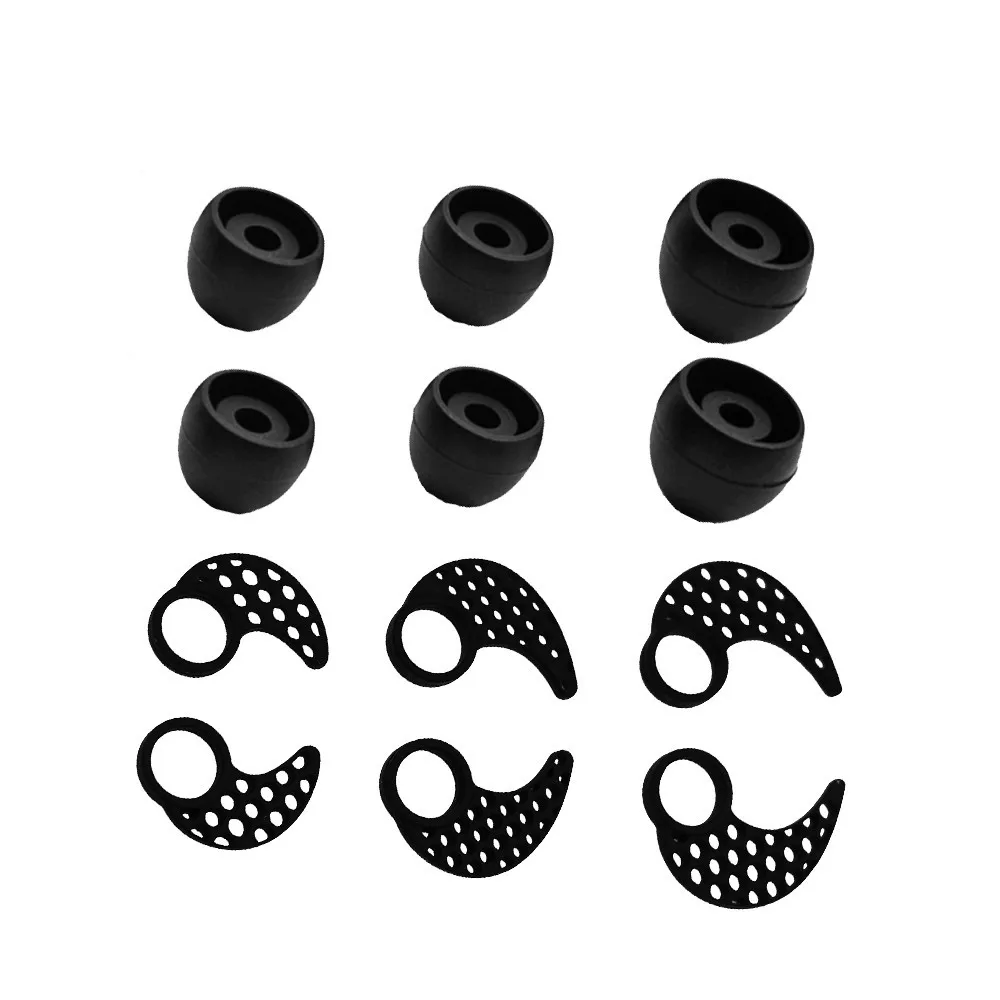 

New Soft Silicone Ear Tips Earhooks For JayBird BlueBuds X X2 & X3 Bluetooth Sport Earphones Replaced Earbuds Eargels Ear Hooks